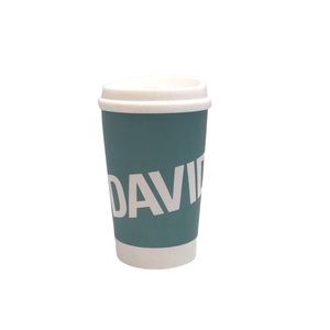 👠 David’s Tea Ceramic Tumbler with Plastic Lid